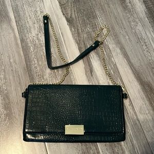 Katie Loxton Celine Faux Crocodile Fold Over Crossbody bag. NWOT.